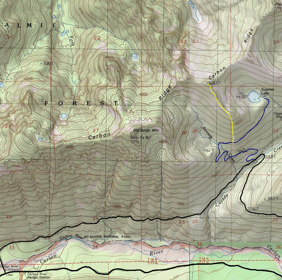 Carbon ridge map