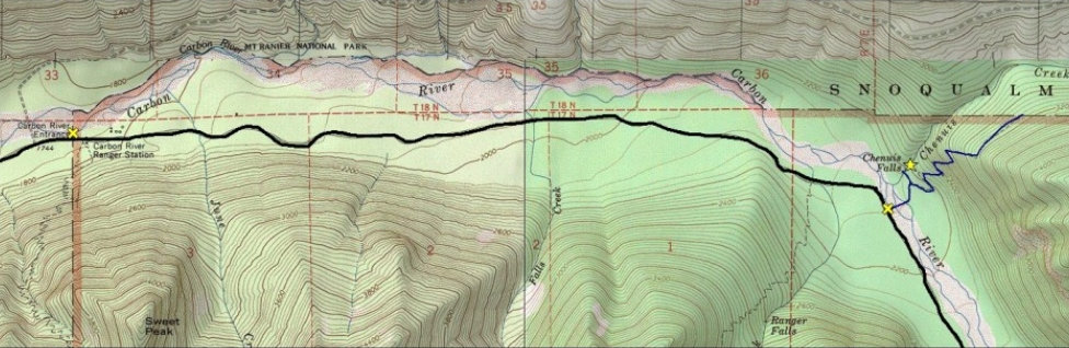 Chenuis Falls map