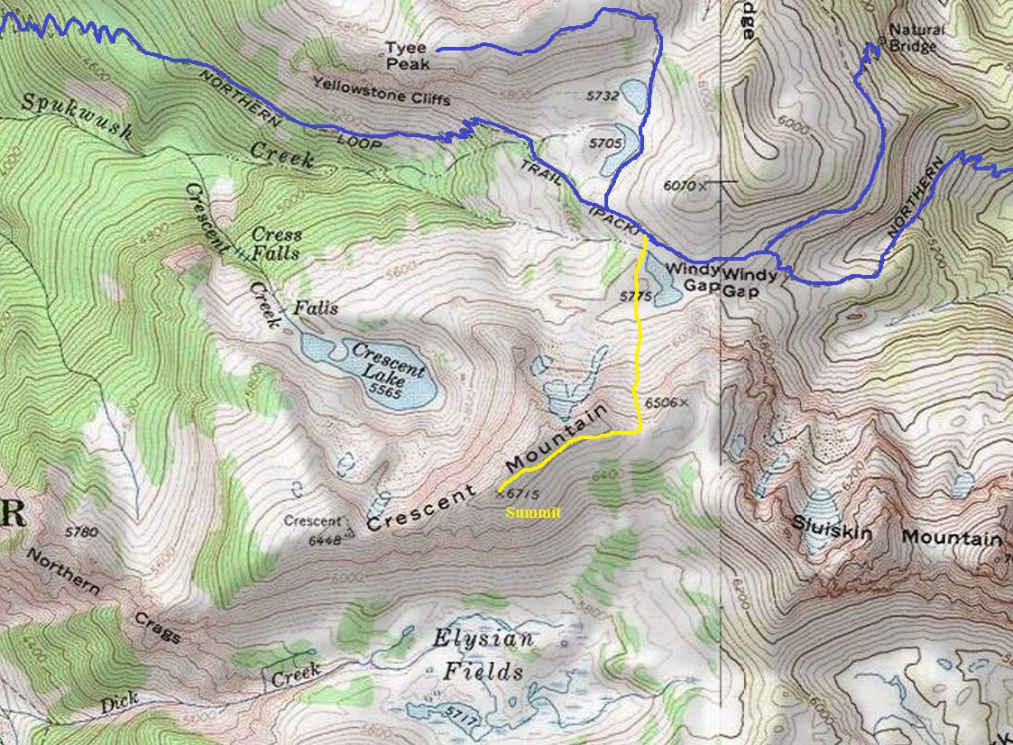 trail map windy gap