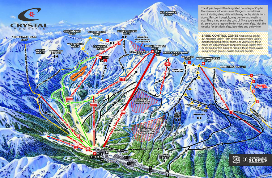 Crystal trail map