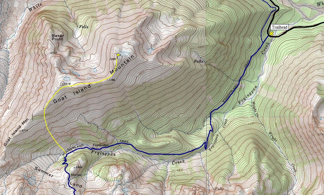 goat island mountain map