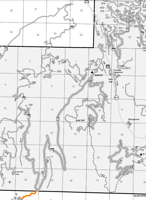 lake eleanor road map