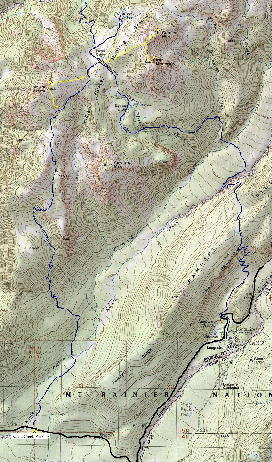 Indian Henrys Hunting Ground Map