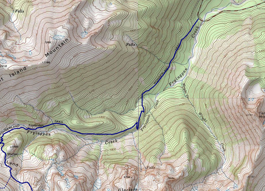 Trail map to Summerland