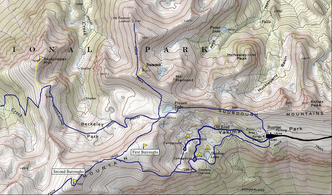 Mt. Freemont Map