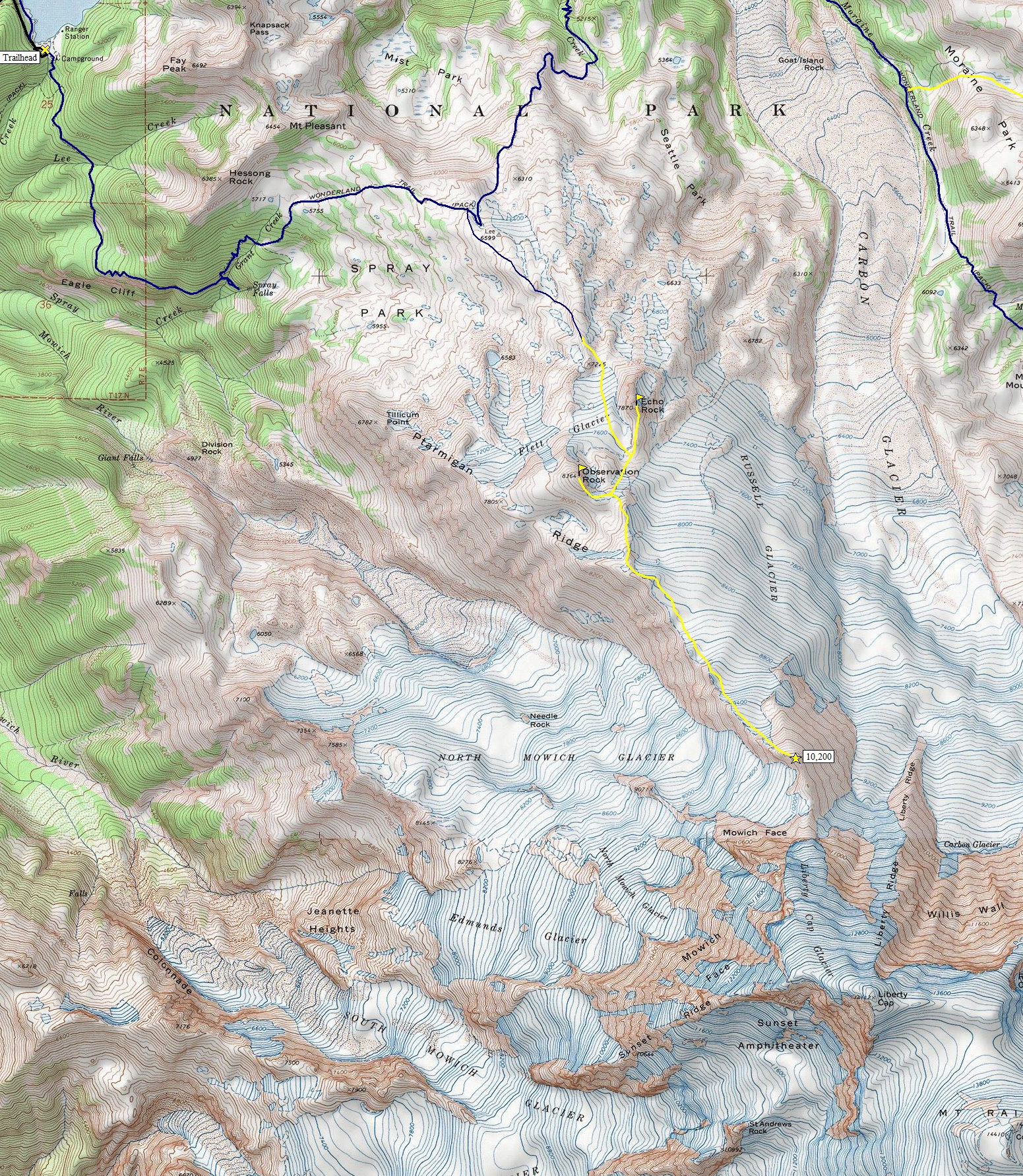 Ptarmigan Ridge Map