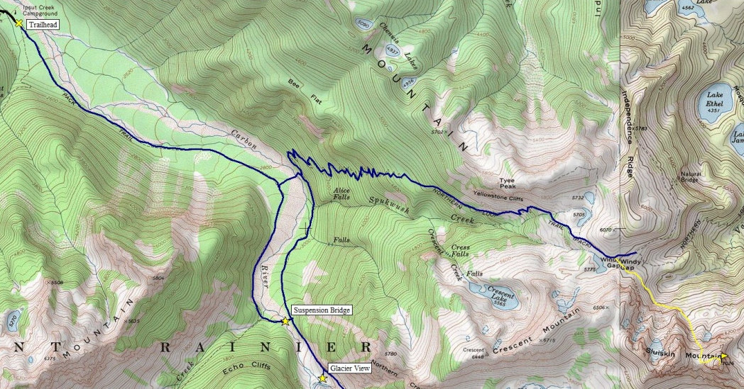 Sluiskin Mountain Map