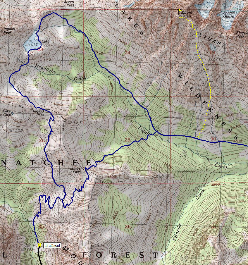 Mount Stuart Map