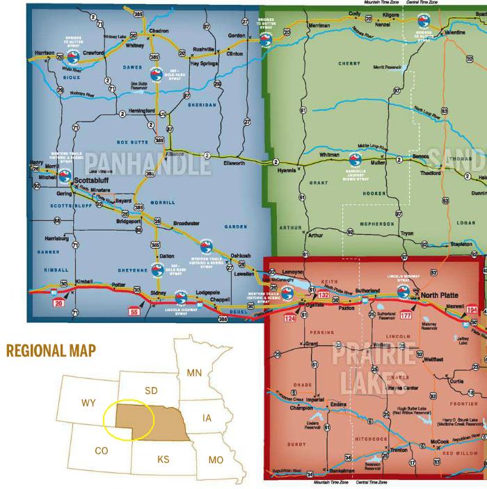 western nebraska map