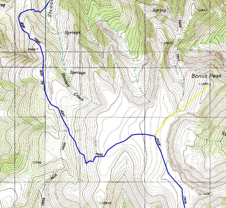 Arc Dome topo map