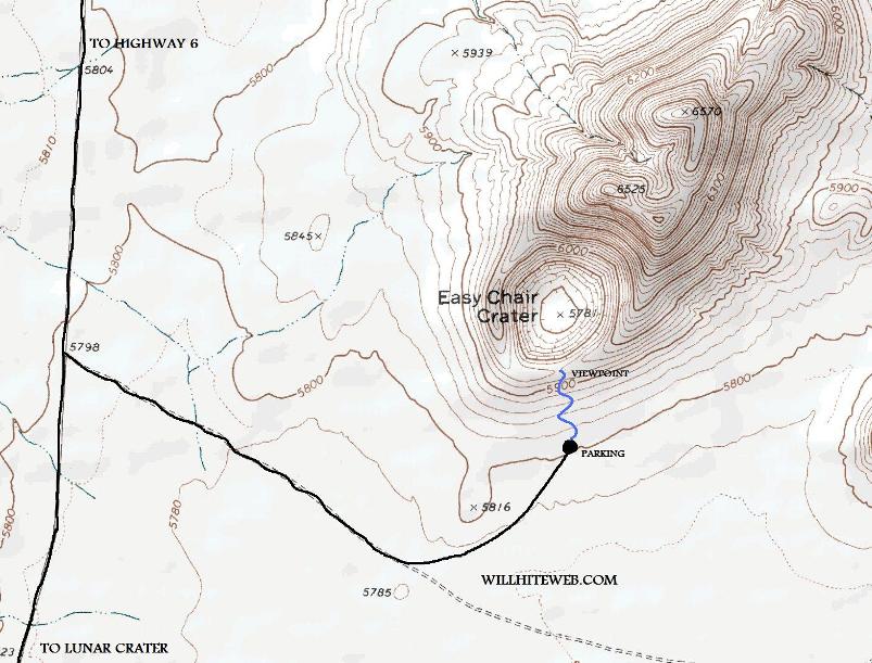 easy chair crater map