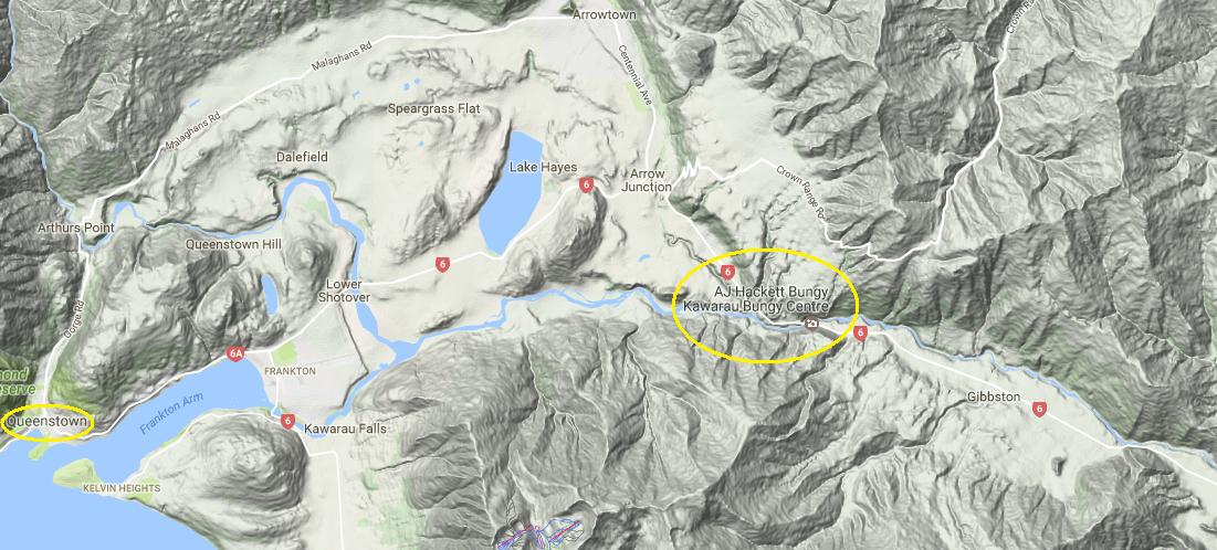 kawarau map