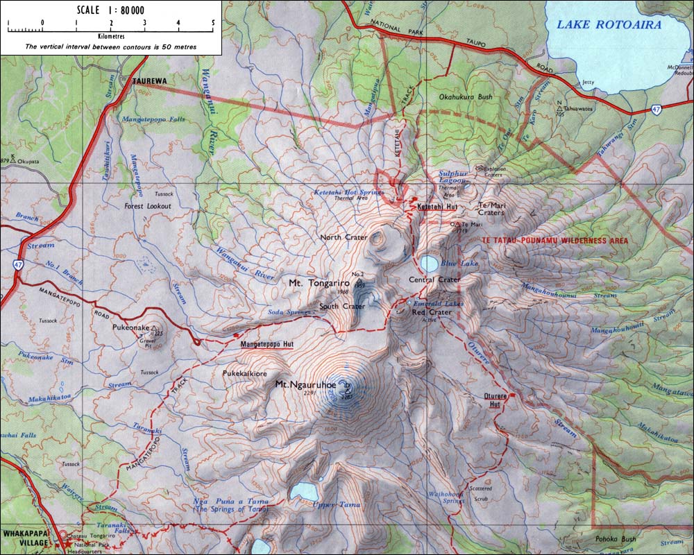 tongariro map