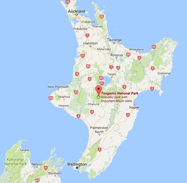 tongariro park map