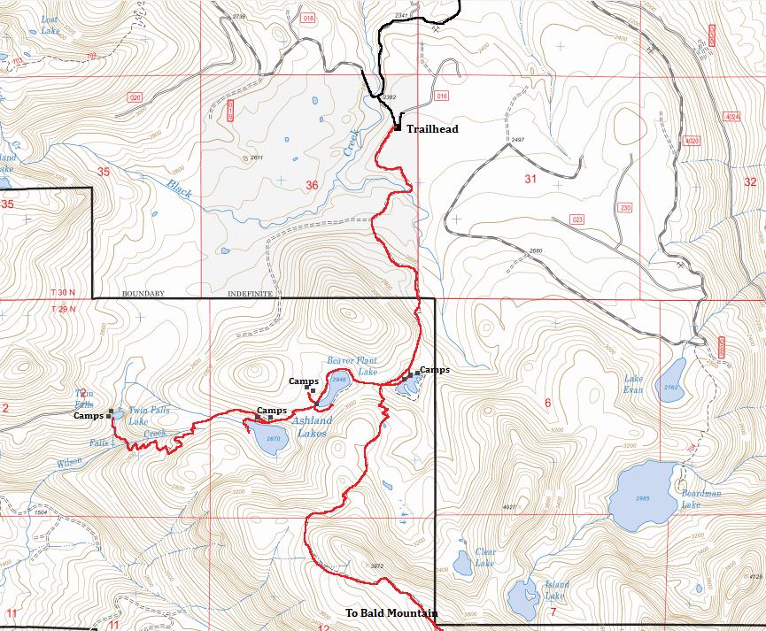 ashland lakes map