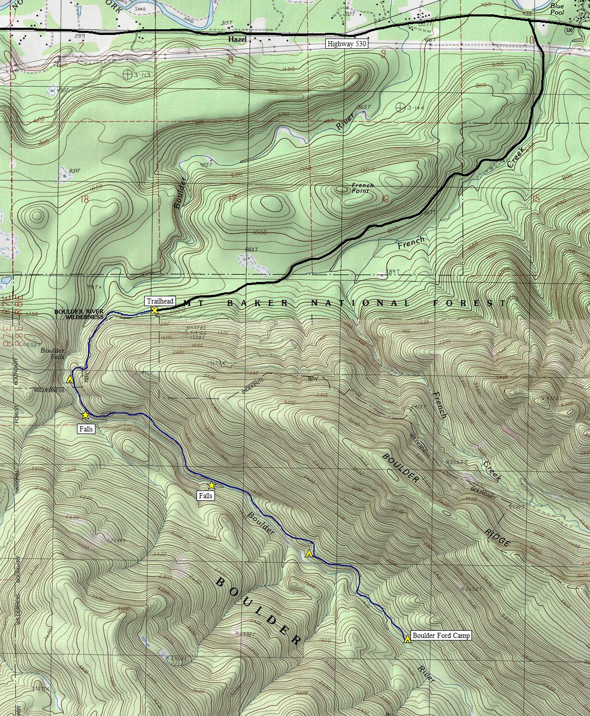 boulder river map