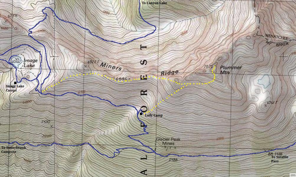 Plummer Mountain Map