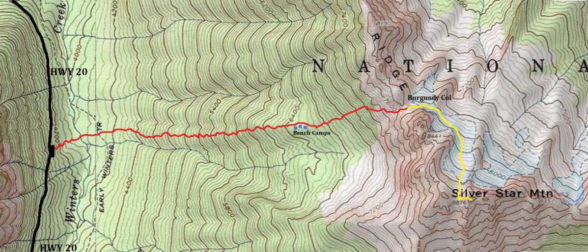 silver star mountain map