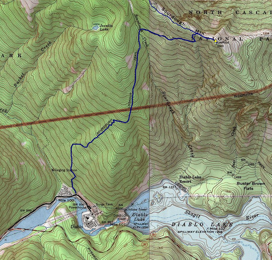 sourdough mountain map