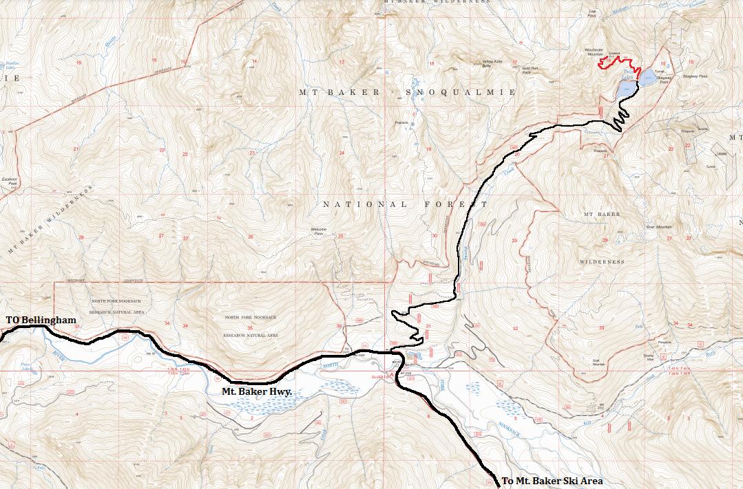 twin lakes access map