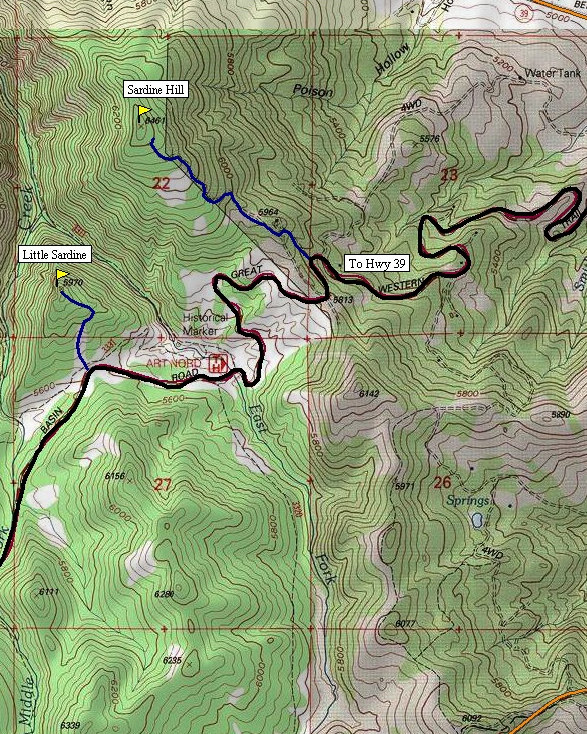 Snowbasin Trail map