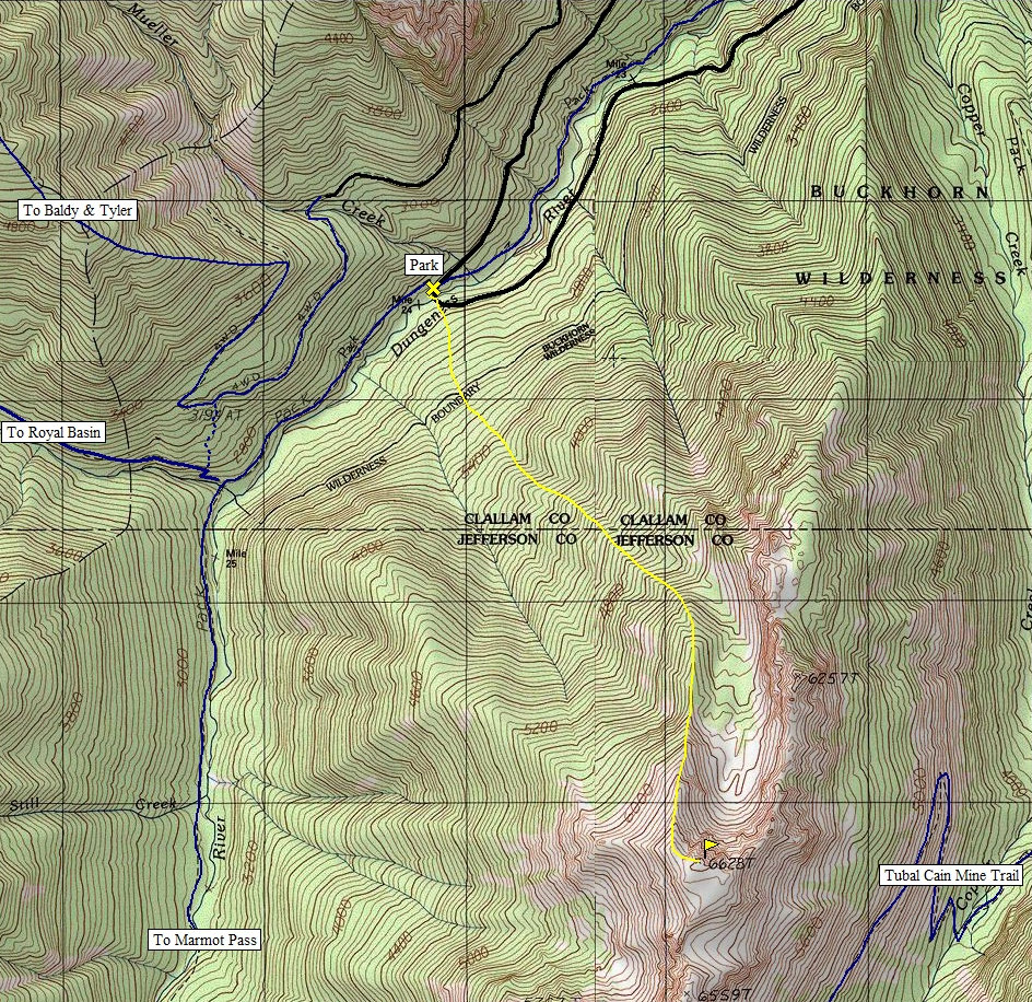 dungeness river map