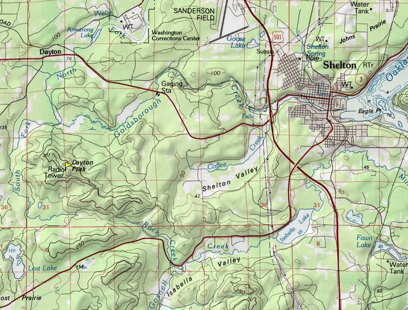 dayton peak lookout map