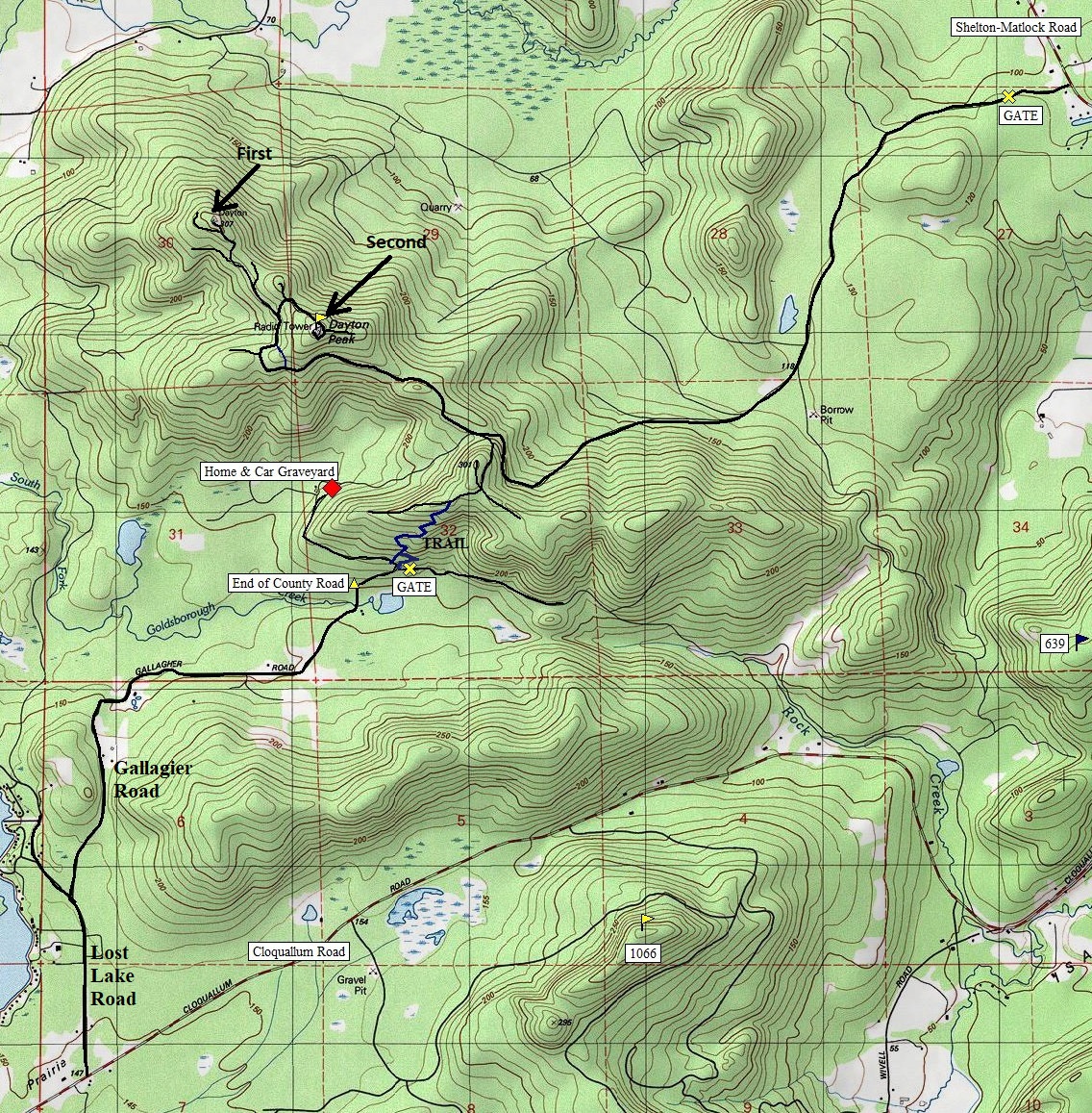 dayton peak map
