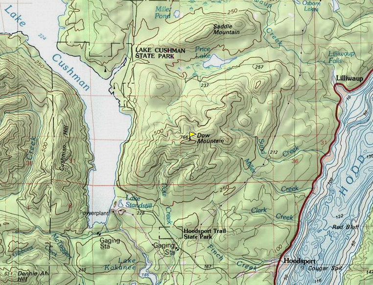 dow mountain access map