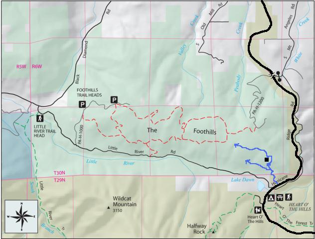 foothills trail map