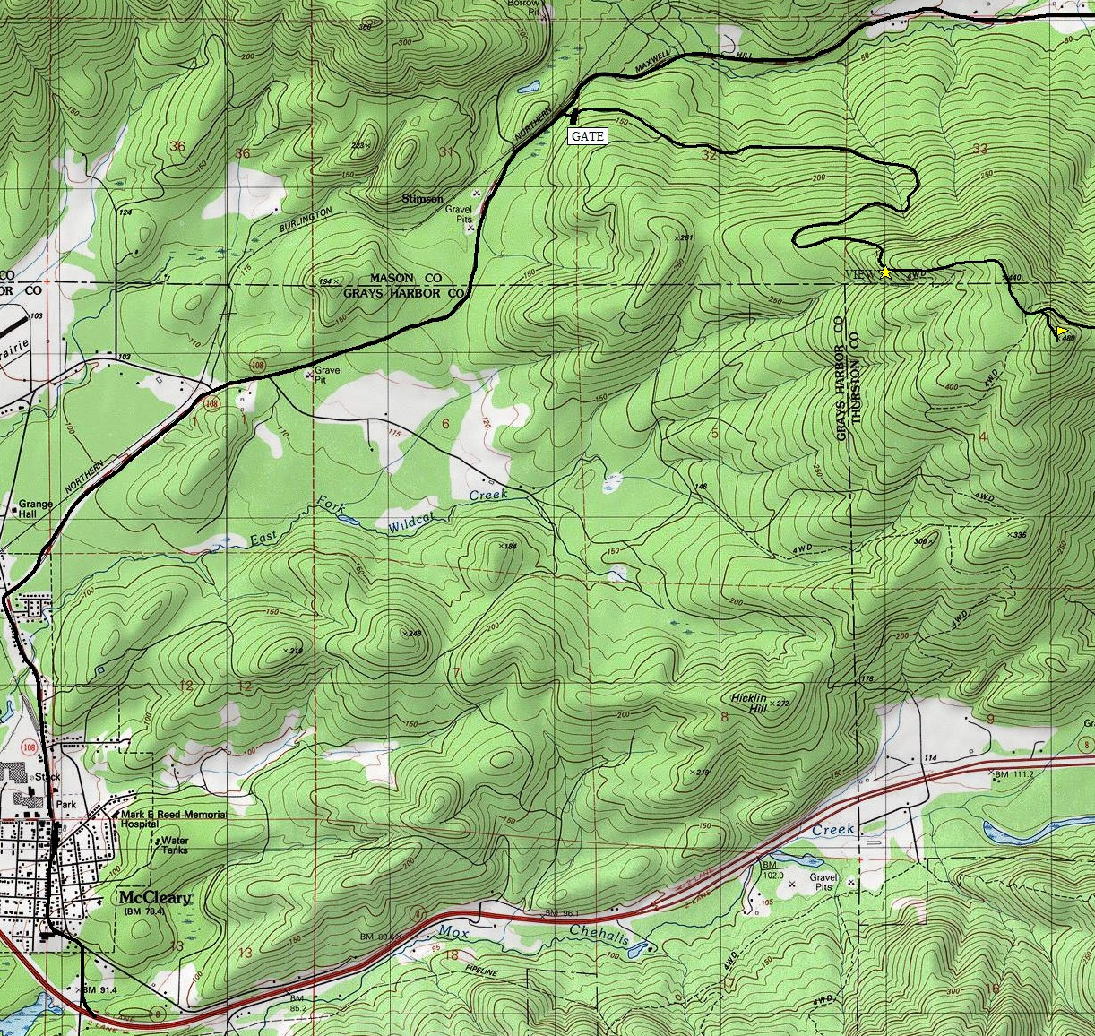 Kamilche Valley Map