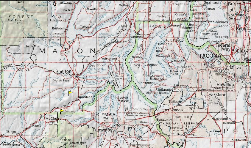 Olympia-Shelton Map