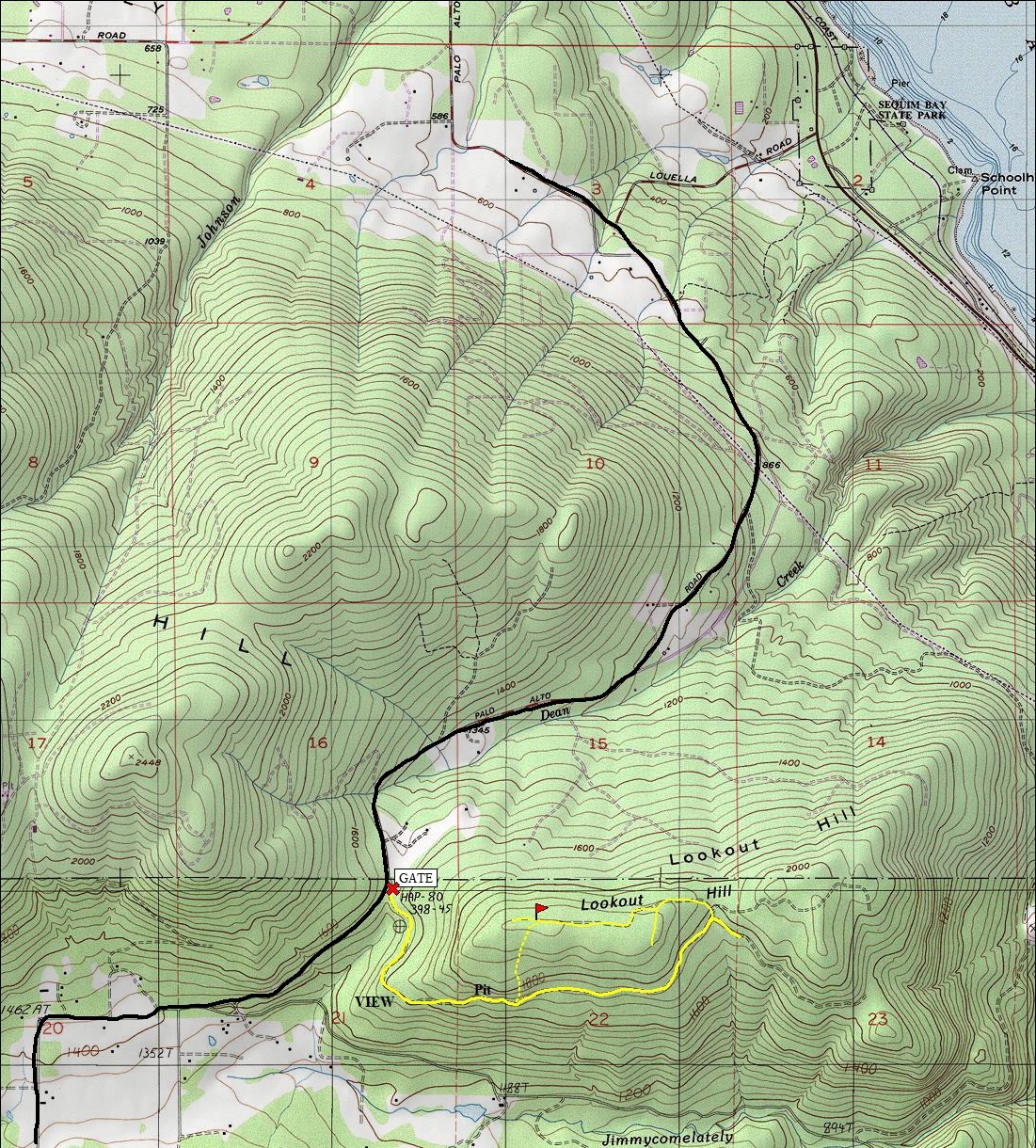 lookout hill map