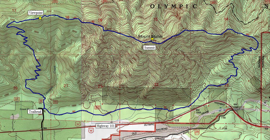 Mount Muller Map