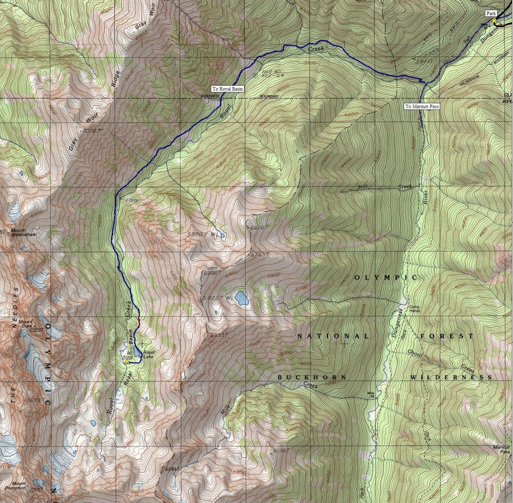 royal basin trail map