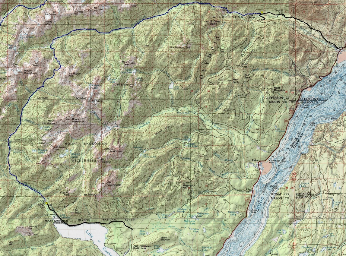 skokomish duckabush map