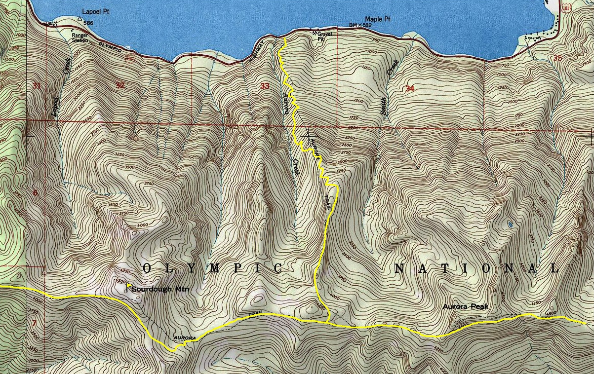 aurora ridge trail map