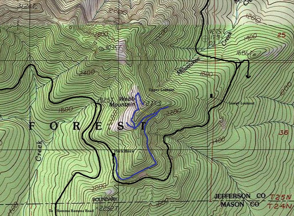 webb mountain map
