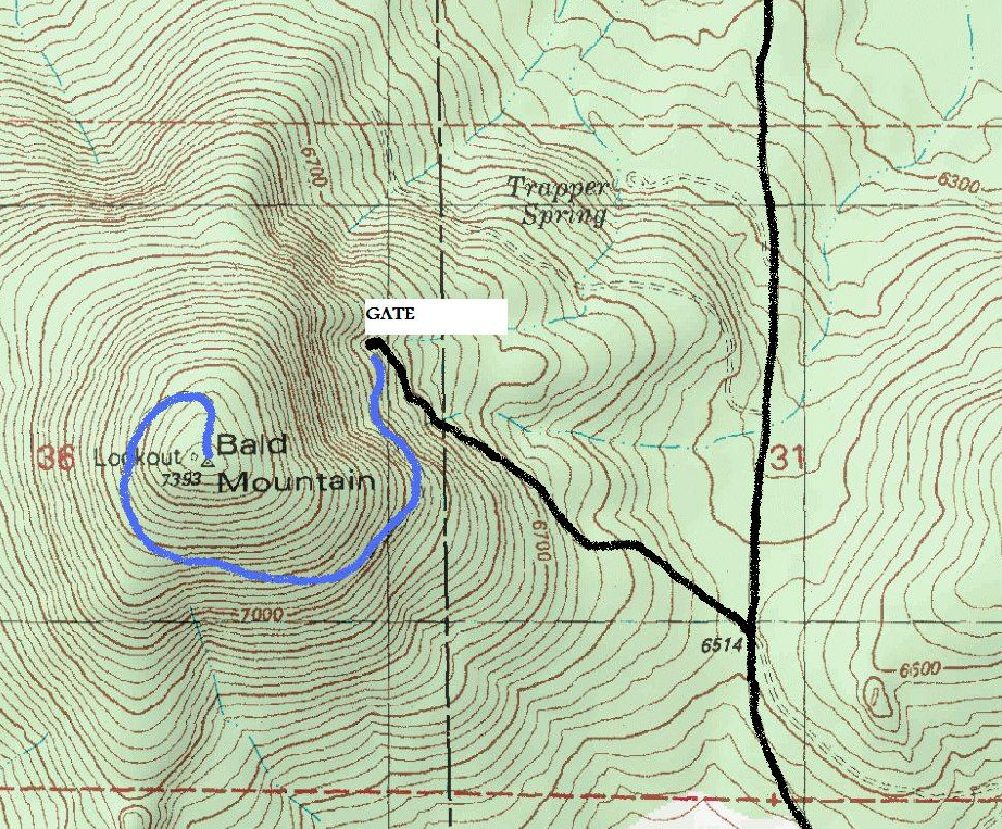 Bald Mountain Map