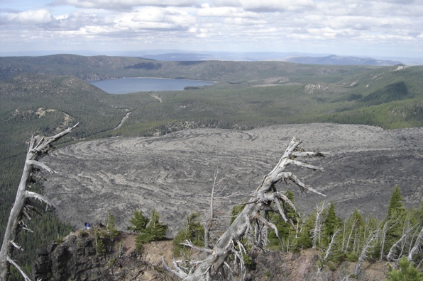 obsidian lava flow