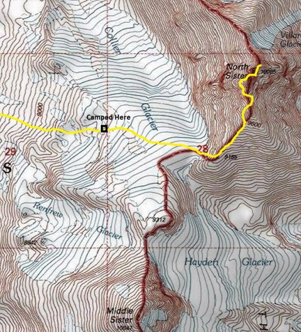 north sister map