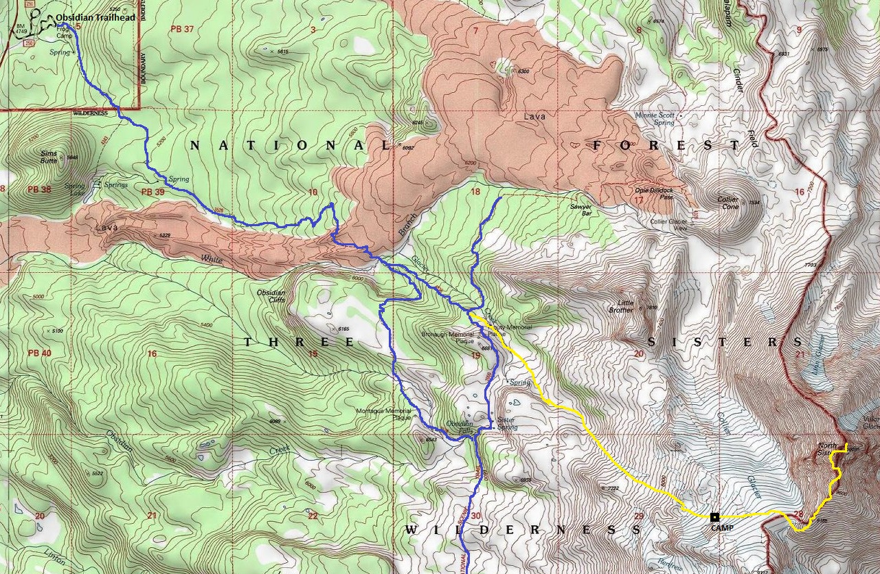 north sister map