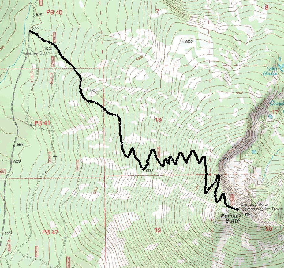 Pelican Butte Map