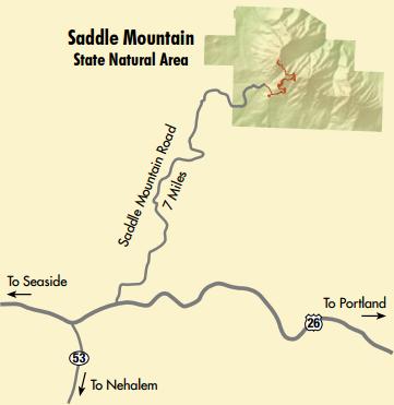 saddle mountain map