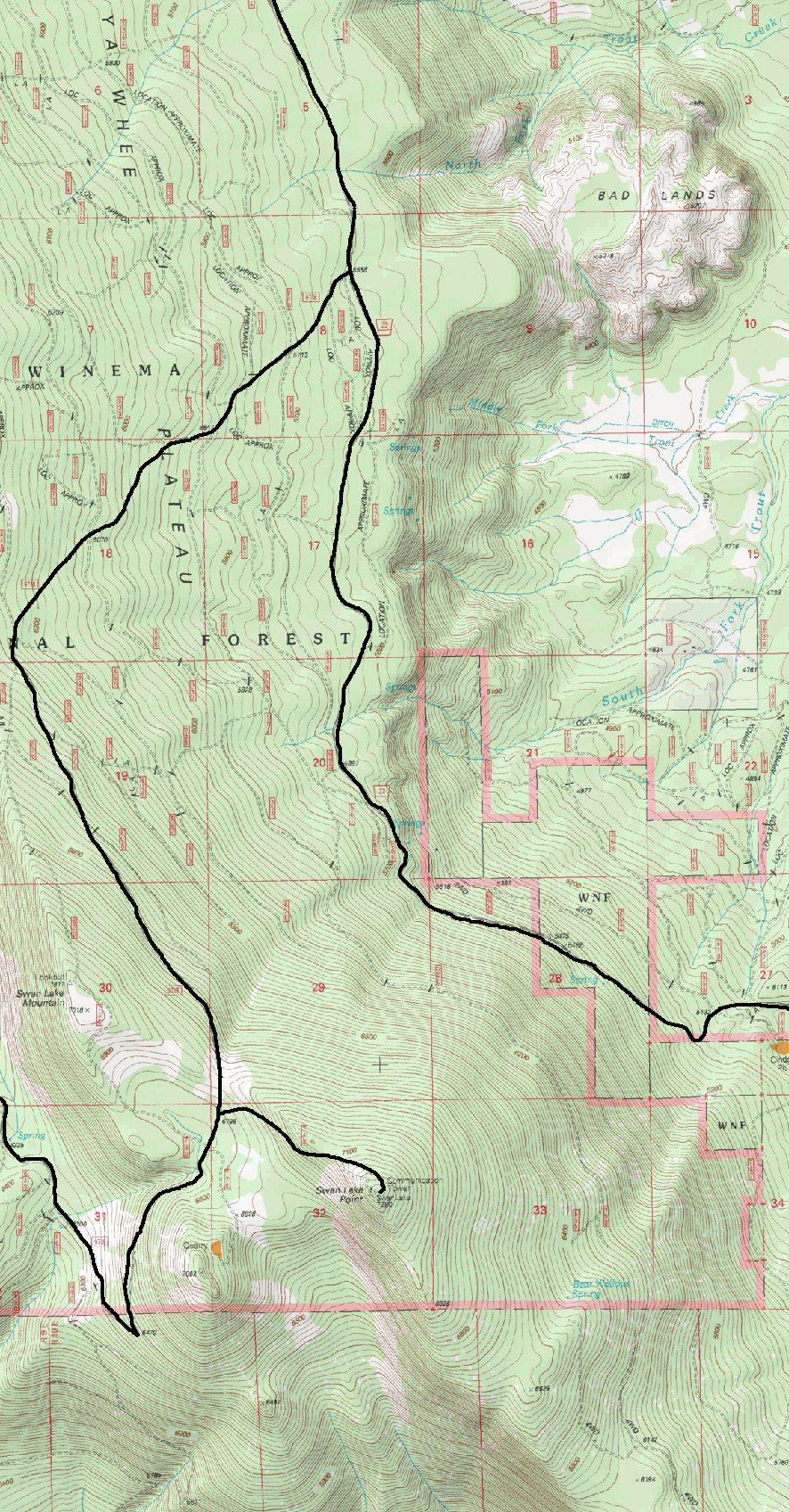 Swan Lake Point Map