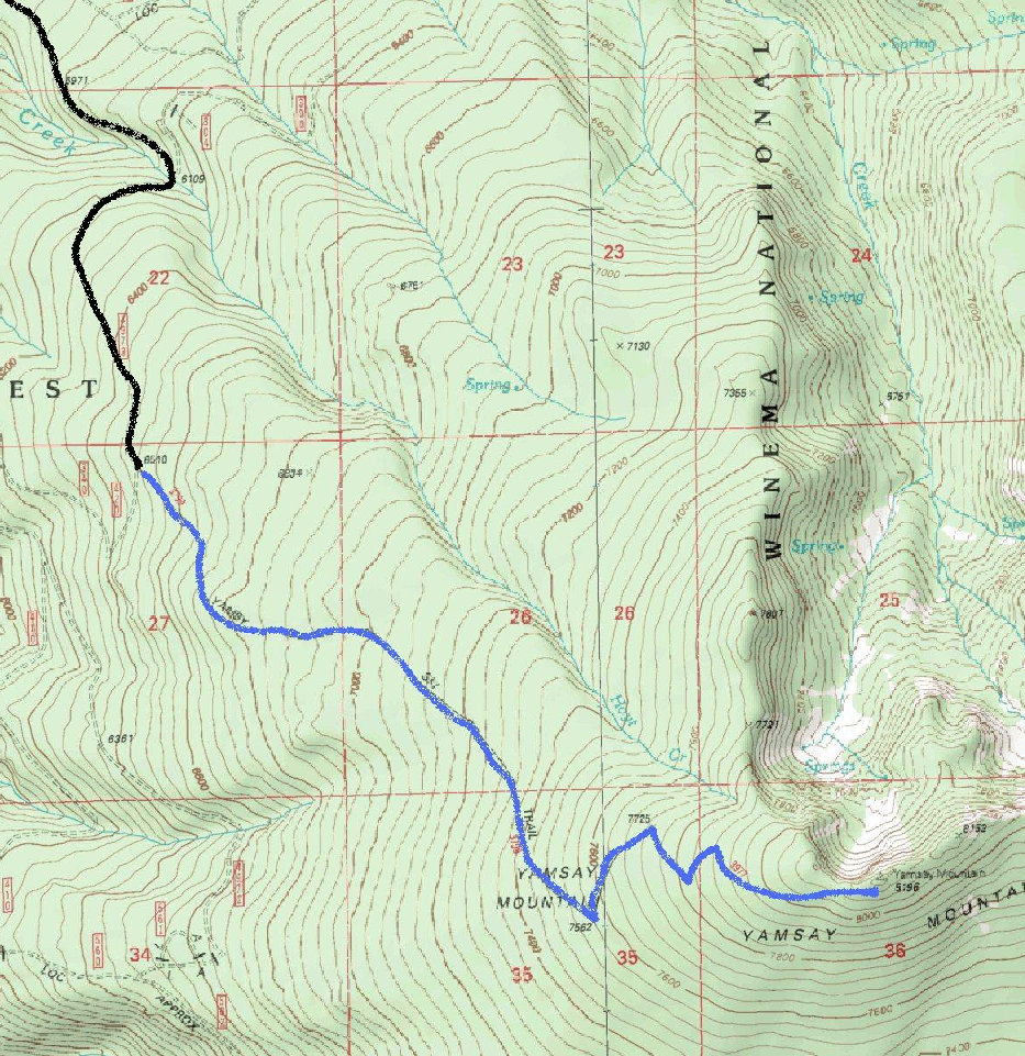 Yamsay Mountain map