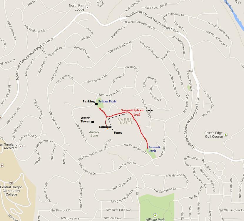 awbrey butte map