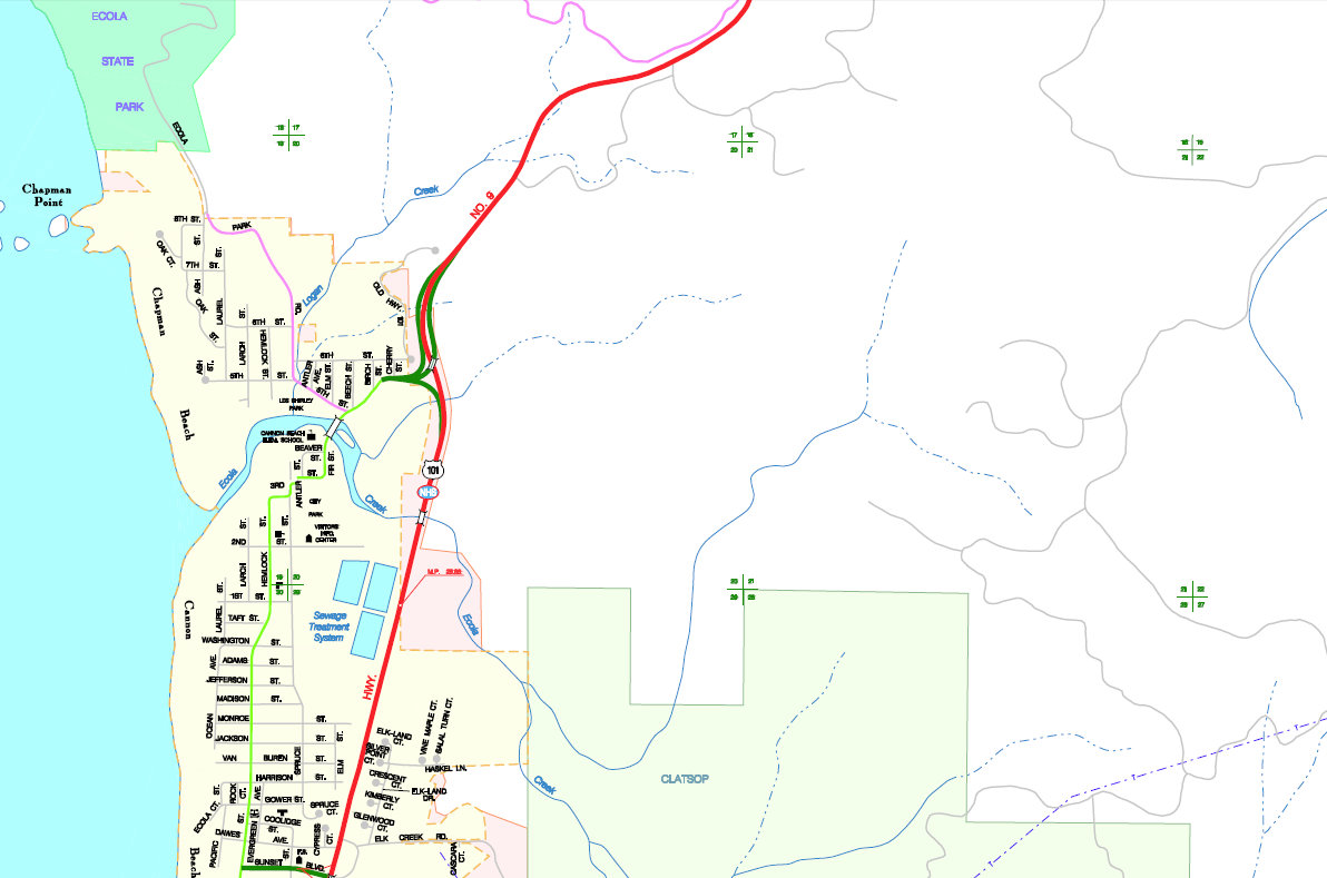 cannon beach map