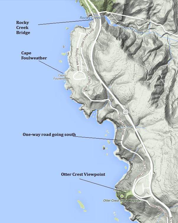 cape foulweather map