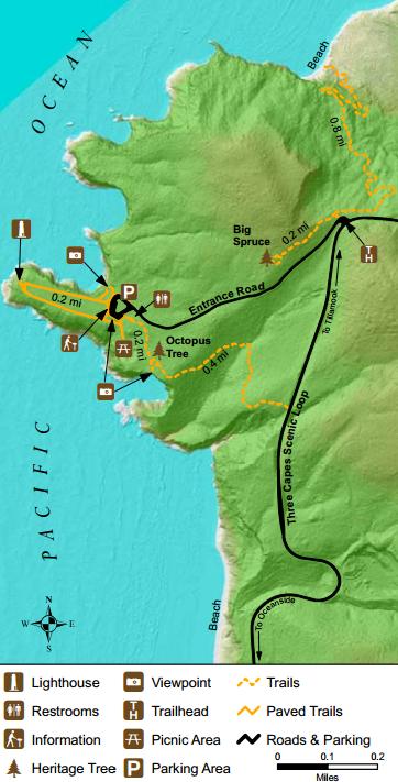 Cape Meares map